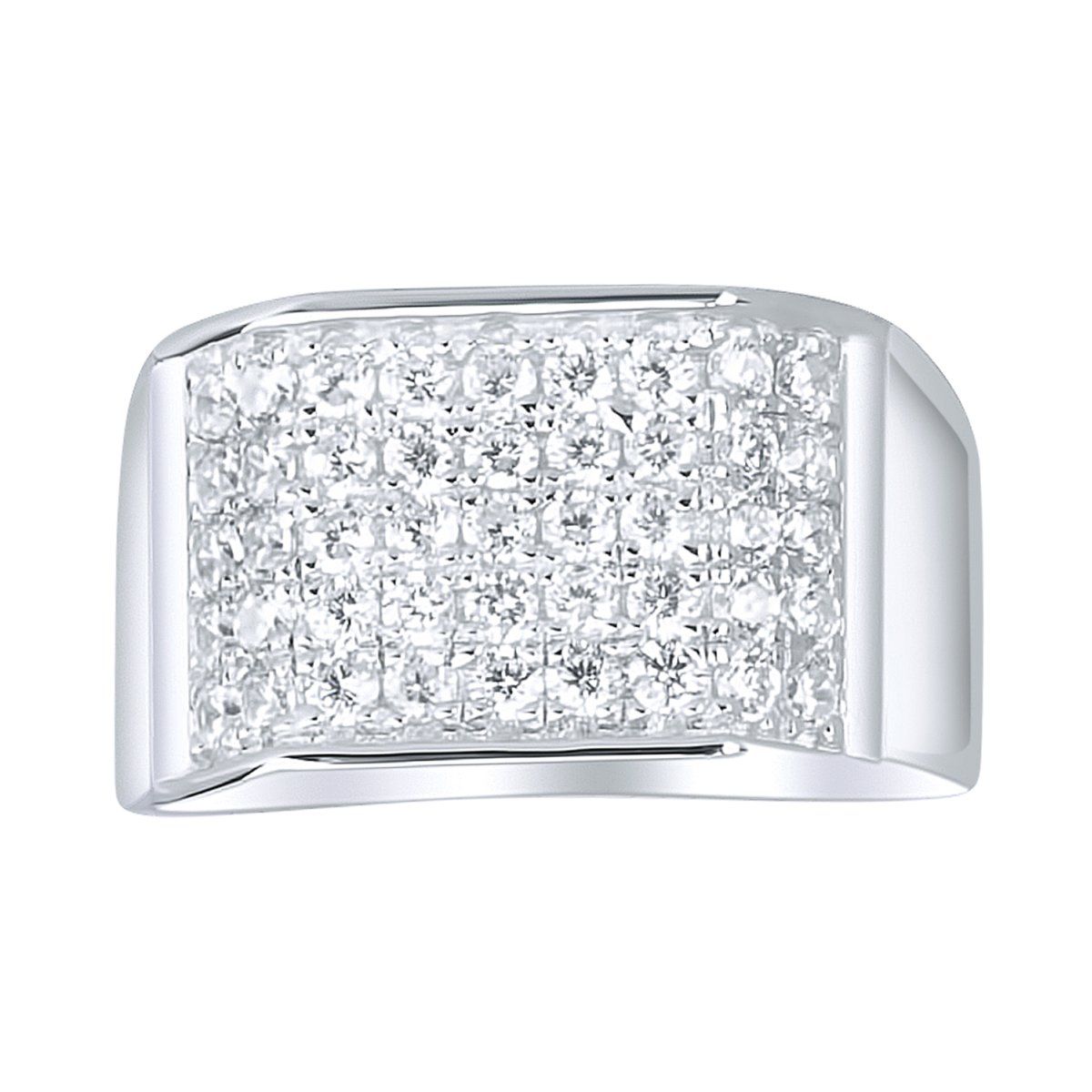 Sterling 925er Silber Pave Ring – EDGY Sterling 925er Silber Pave Ring – EDGY