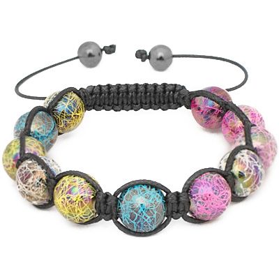 Unisex Macrame Armband - ACRYL SPLATTER