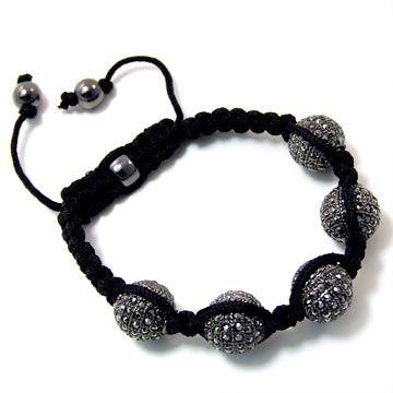 Unisex Bling Bracelet - DISCO BALL DOUBLE KNOT hem