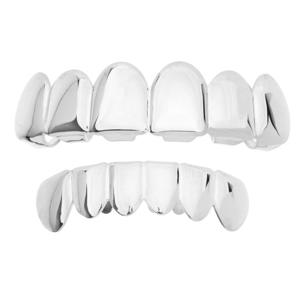 Silber VAMPIRE TOP One Size Fits All Bling Grillz 