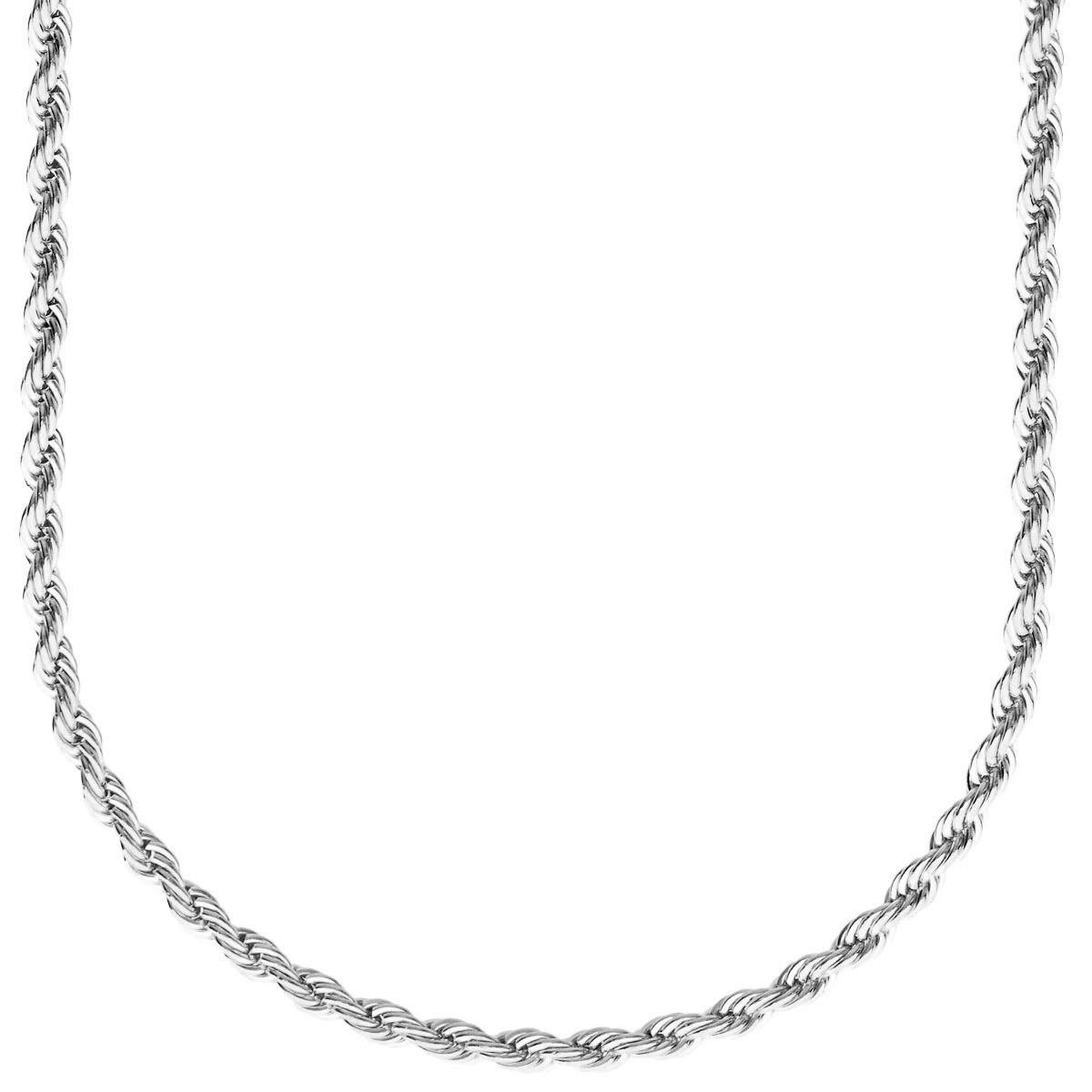 Fashion Unisex Rope Kordelkette – 3mm silber