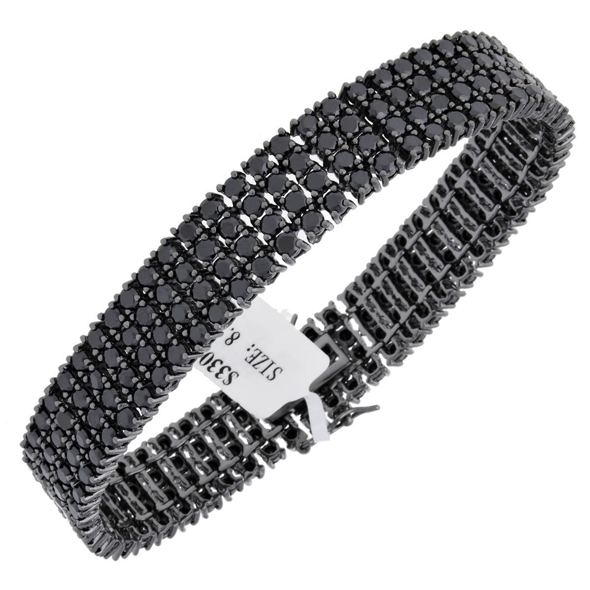 Iced Out Bling High Quality Armband – FULL BLACK