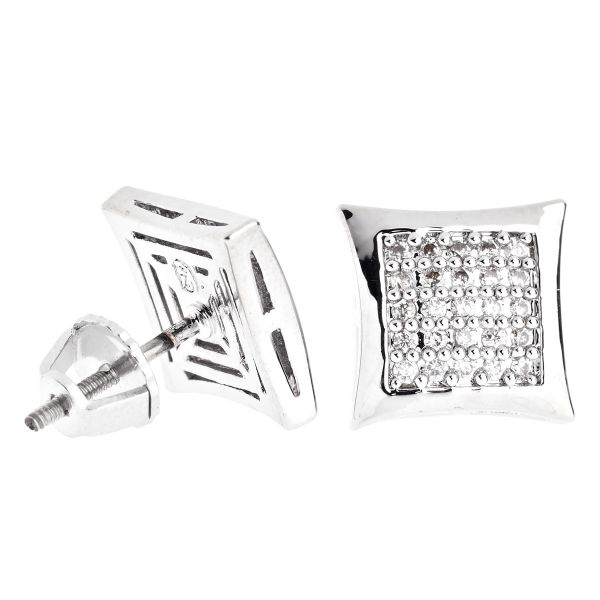 Iced Out Bling Micro Pave Earrings - KITE 10mm