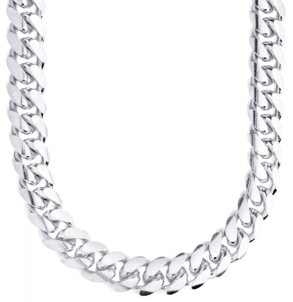 925 Sterling Silver Bling Chain - MIAMI CUBAN 12mm