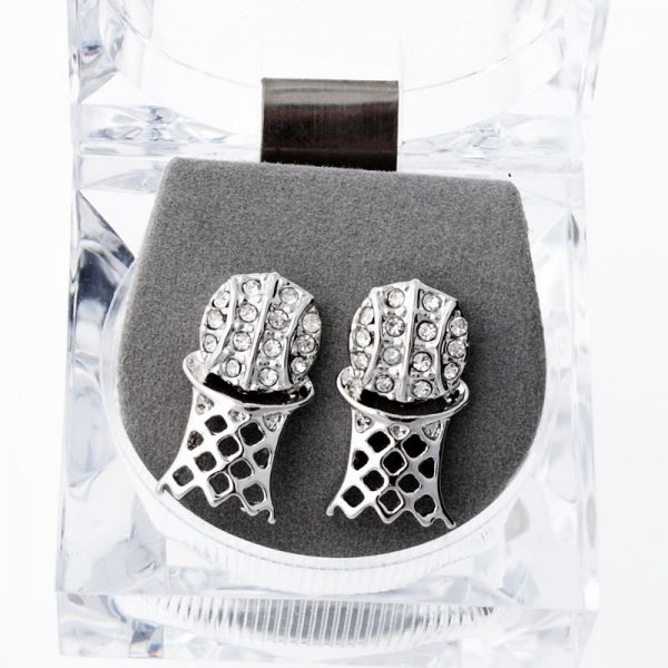 Iced Out Ohrstecker Box - Baskelball