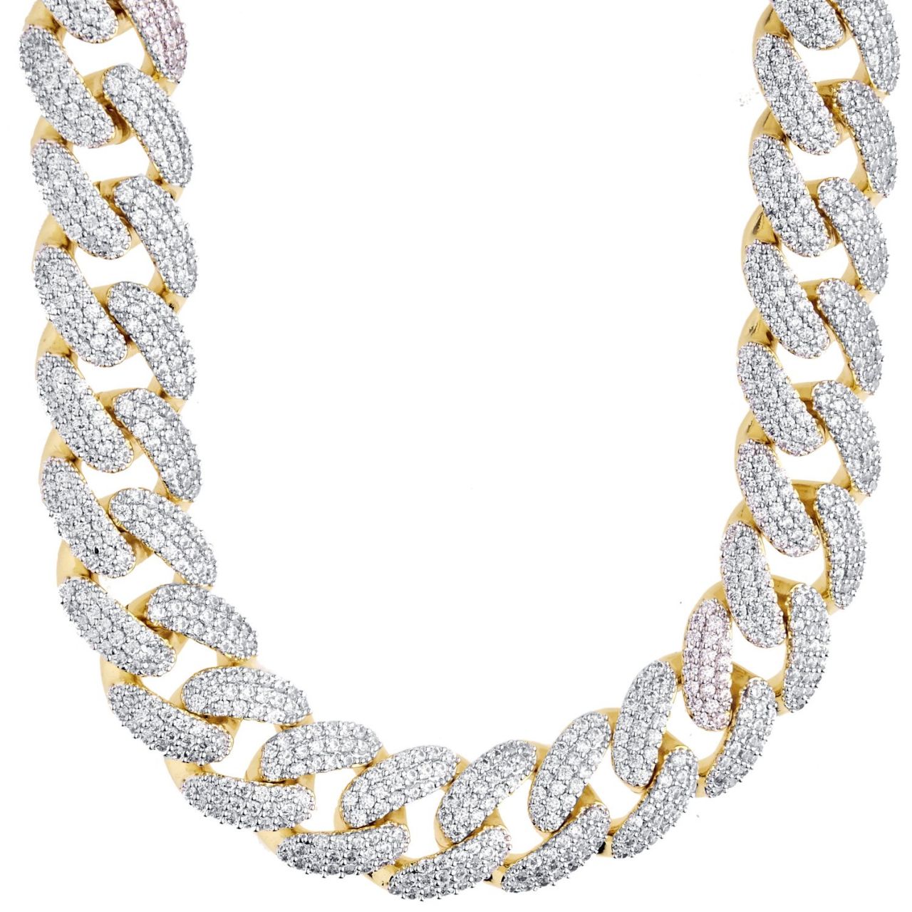 Iced Out Bling Zirkonia Panzerkette – Miami Cuban 18mm