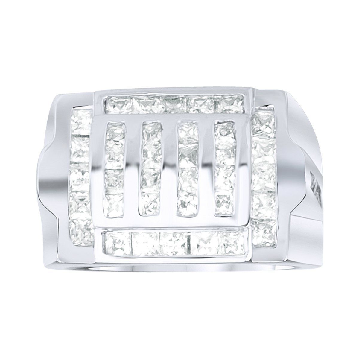 Sterling 925er Silber Pave Ring – GRILL