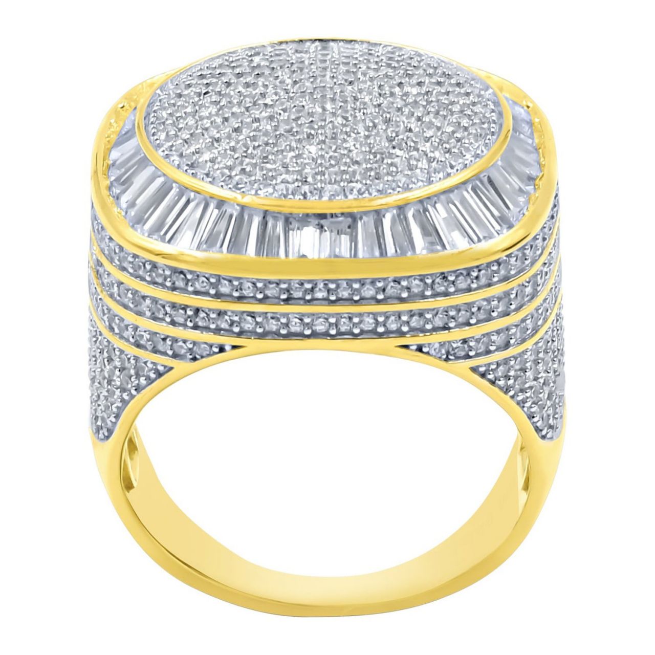 Sterling 925er Silber Iced Out Ring – INVEIGLE