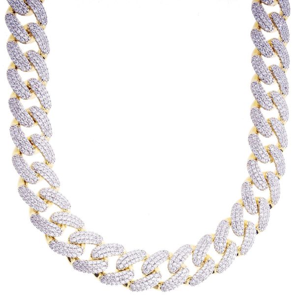 Iced Out Bling Zirconia Chain - Miami Cuban 12mm