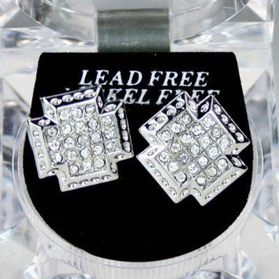 Iced Out Bling Ohrstecker Box - DEVIL