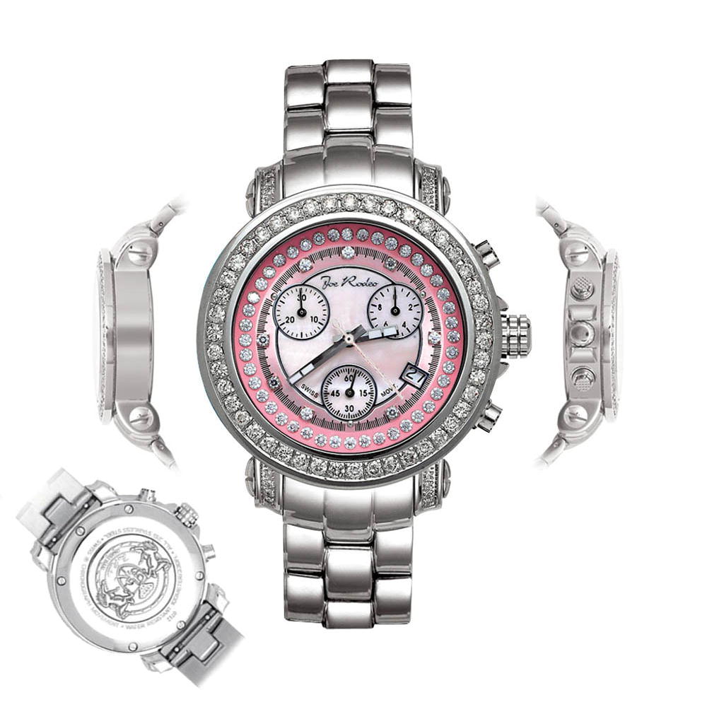 Joe Rodeo Diamant Herren Uhr - RIO silber 2 ctw | ICED-OUT.BIZ