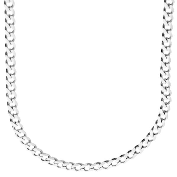 925 Sterling Silver Bling Chain - CURB 4.4mm