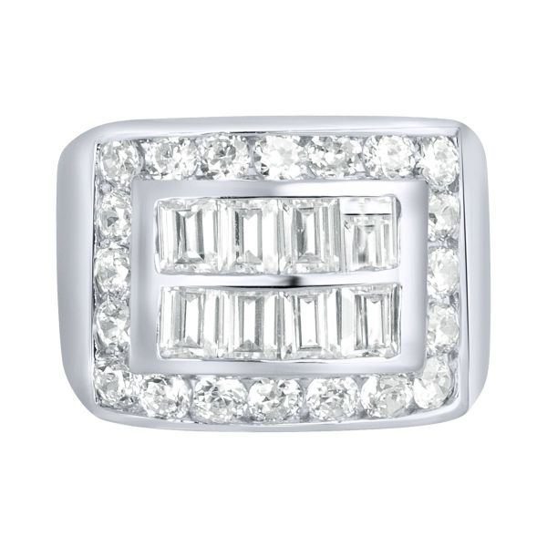 Sterling 925er Silber Pave Ring - KING BLING