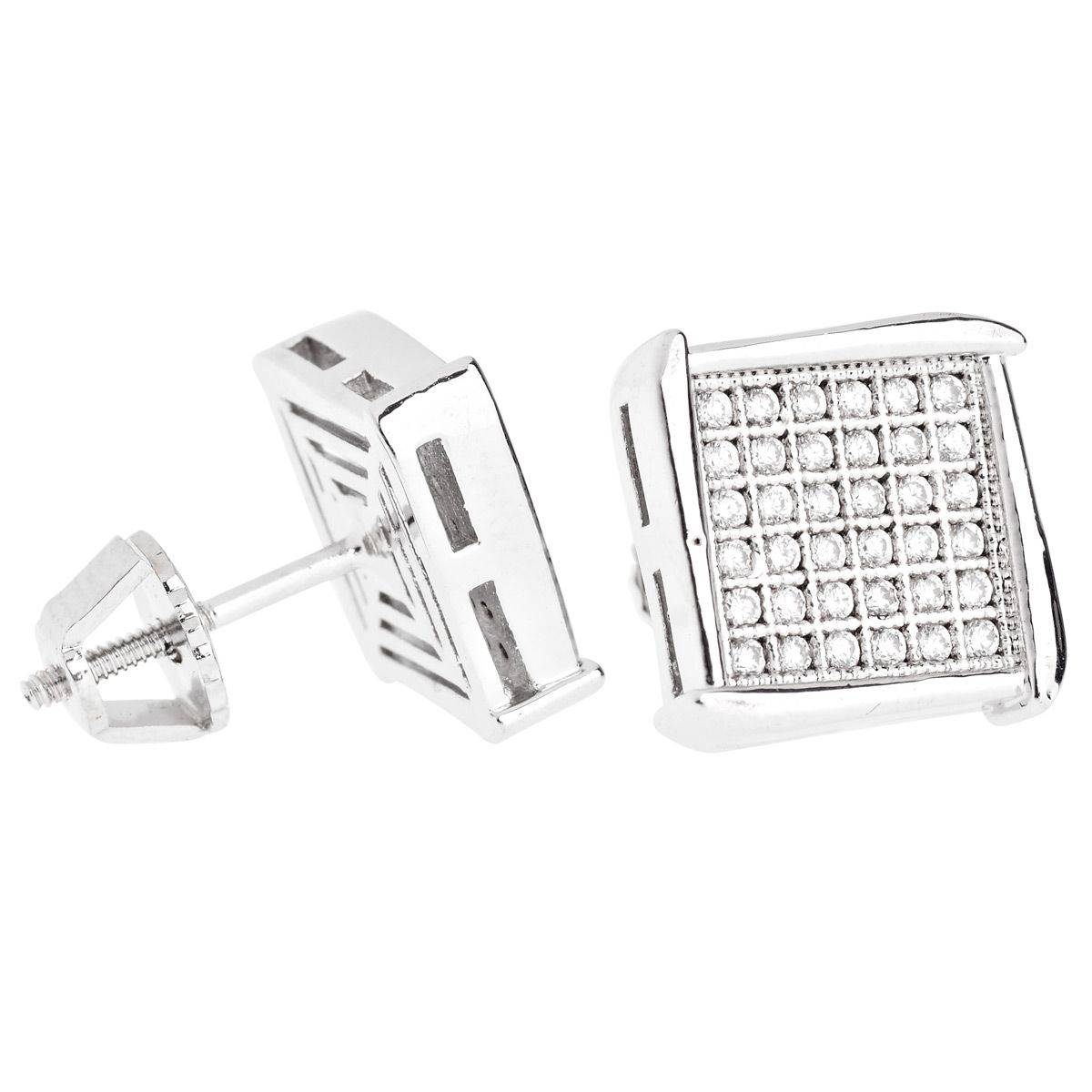 Iced Out Bling Micro Pave Ohrstecker – NOOK 10mm