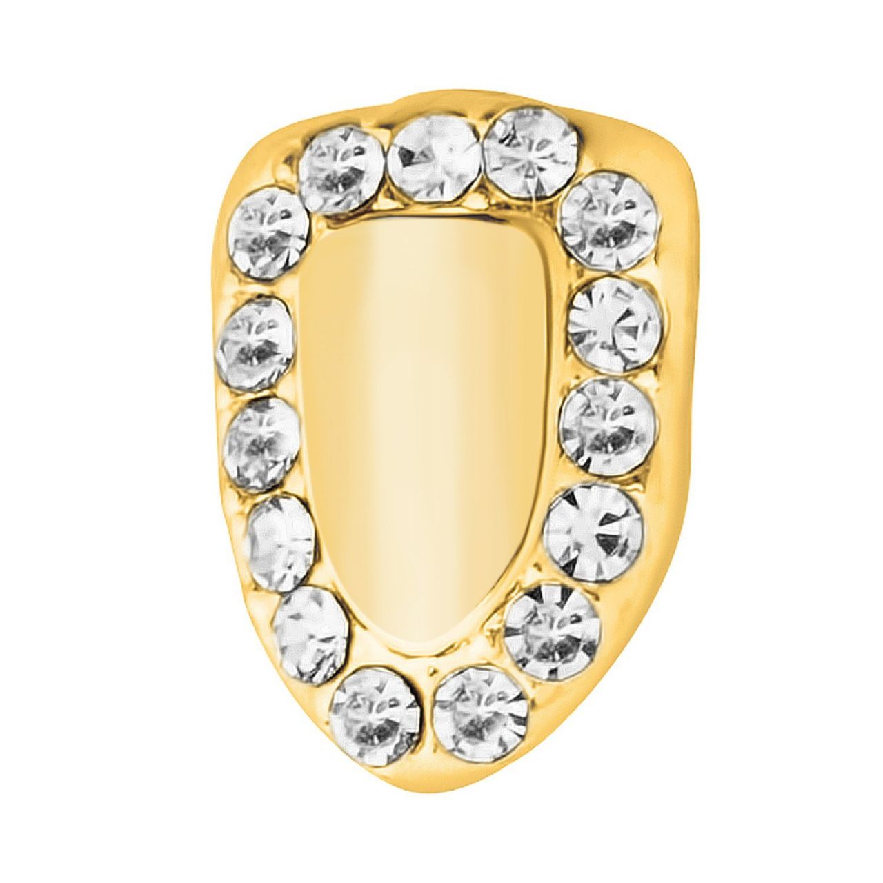 Iced 9x6mm Bling Grill – One size fits all Zahnaufsatz gold