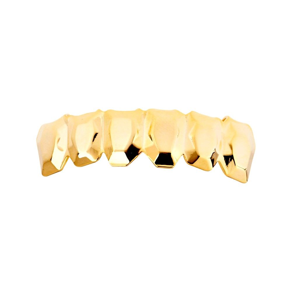One Size Fits All Bling Grillz – EDGY BOTTOM – Gold