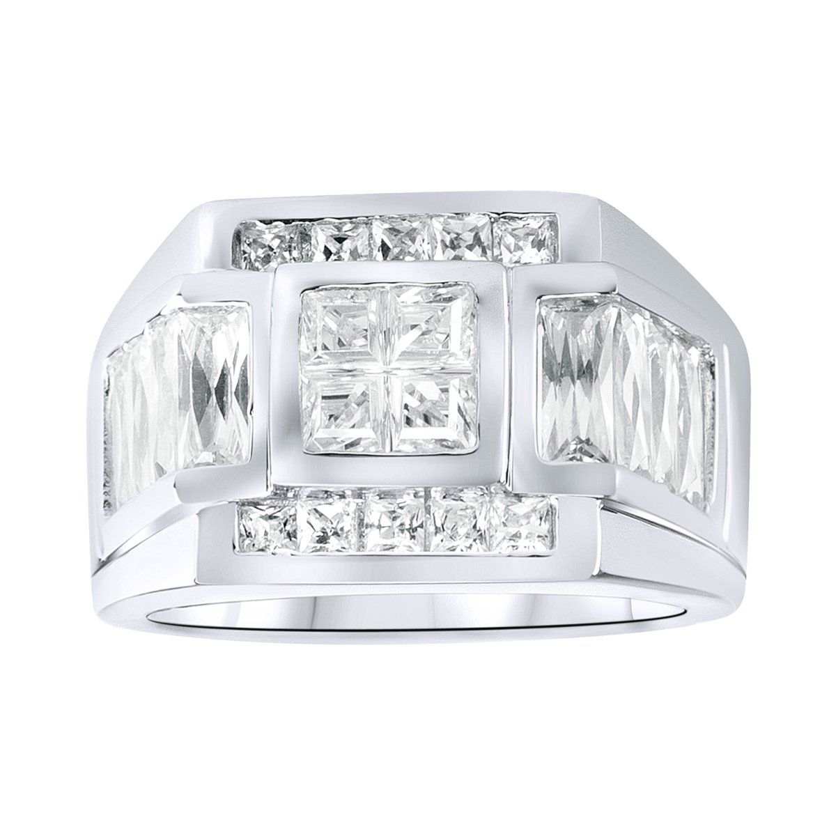 Sterling 925er Silber Pave Ring – SPORTY