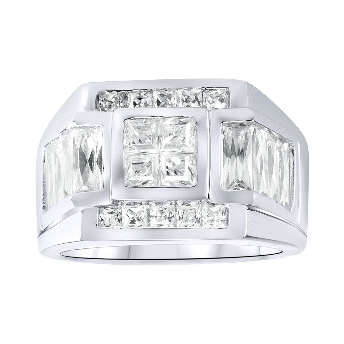 Sterling 925er Silber Pave Ring – SPORTY Sterling 925er Silber Pave Ring – SPORTY