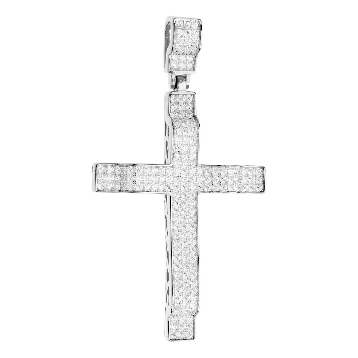 Premium Bling – 925 Sterling Silber Kreuz AnhÃ¤nger