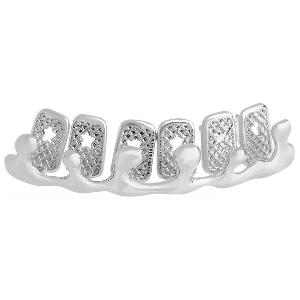 One size fits all Top Grillz - Bling Drip silber