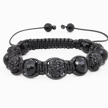 Iced Out Unisex Armband - Disco Ball FOUR black