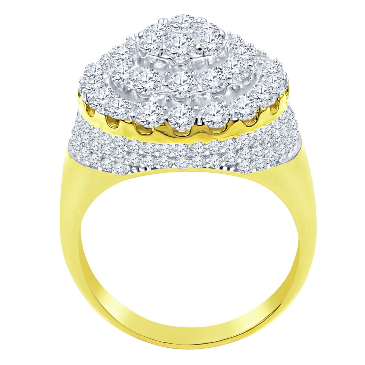 Sterling 925er Silber Iced Out Ring – BAROQUE