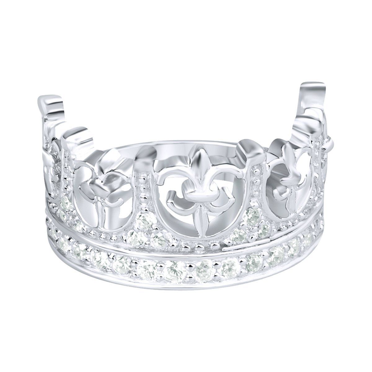 Sterling 925er Silber Pave Ring – KING CROWN