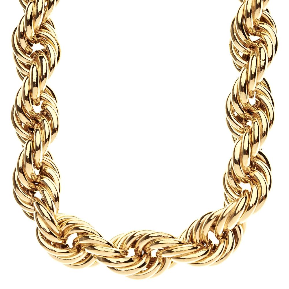 Heavy Rope DMC Style Hip Hop Kordelkette – 20mm gold