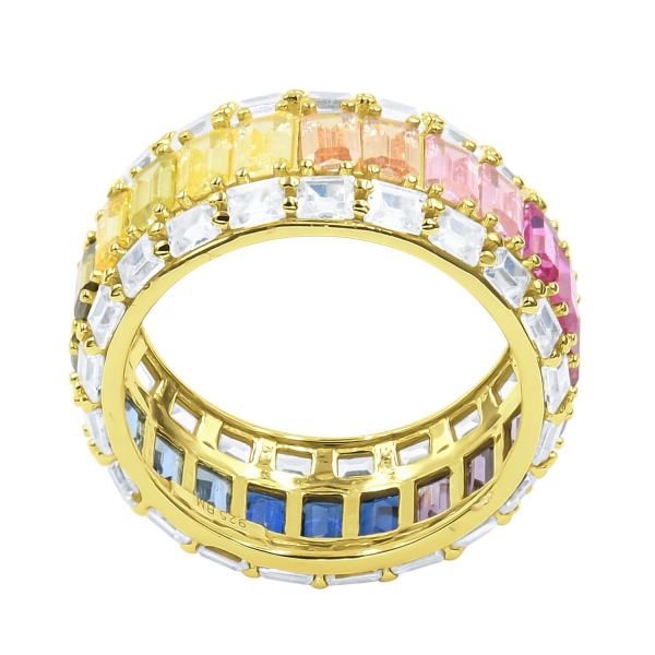 L'argent 925 Sterling Bagues - PRISMATIC gold