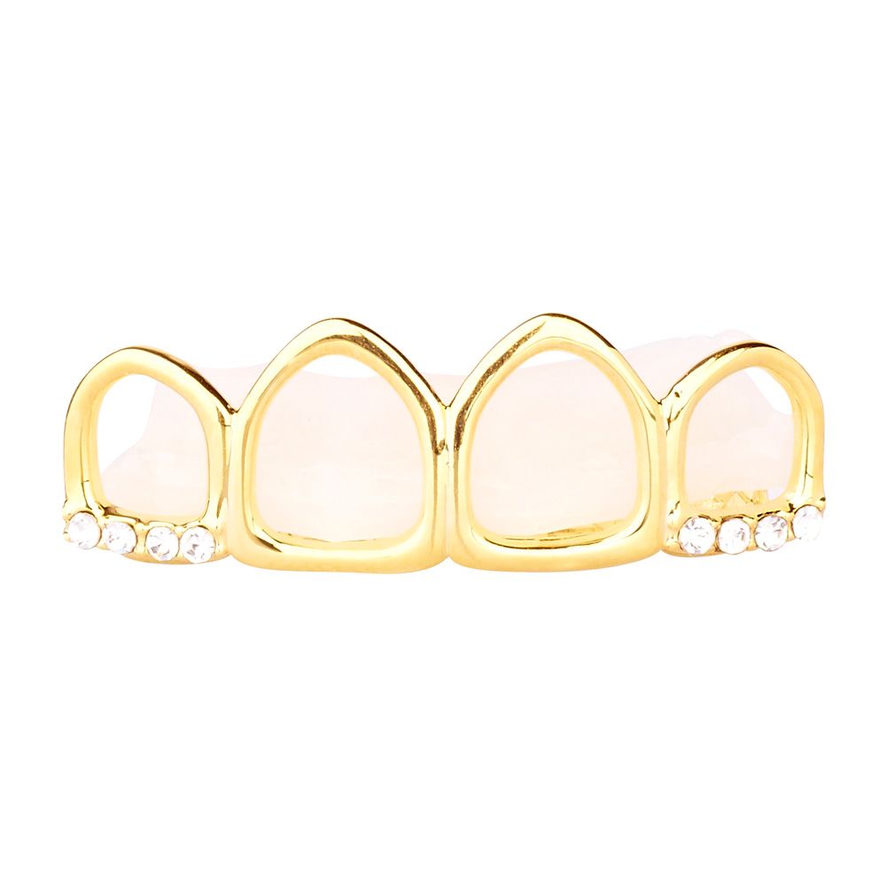 4er Gold Grill – One size fits all – HOLLOW Top