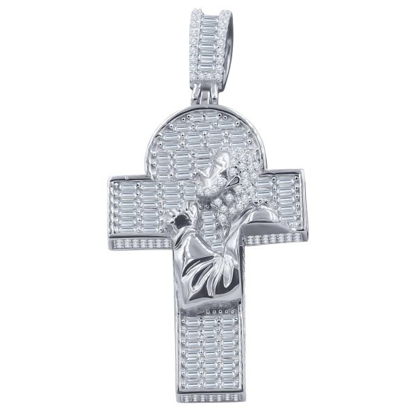 Iced Out 925 Sterling Silver 3D Pendant - JESUS ALTAR