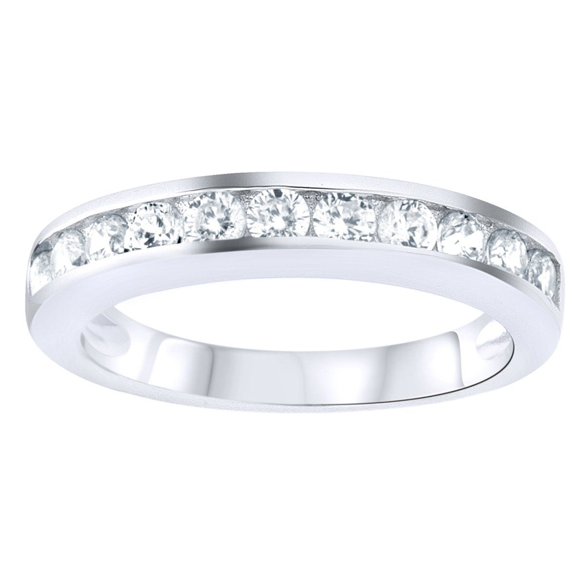Sterling 925er Silber Pave Ring – CZ BAND Sterling 925er Silber Pave Ring – CZ BAND