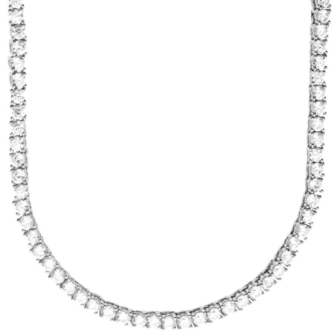 Premium Bling – Sterling 925er Silber CZ Kette – 3mm Premium Bling – Sterling 925er Silber CZ Kette – 3mm