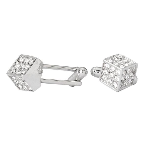 Iced Out Hip Hip Cuff Links - Dice Bling