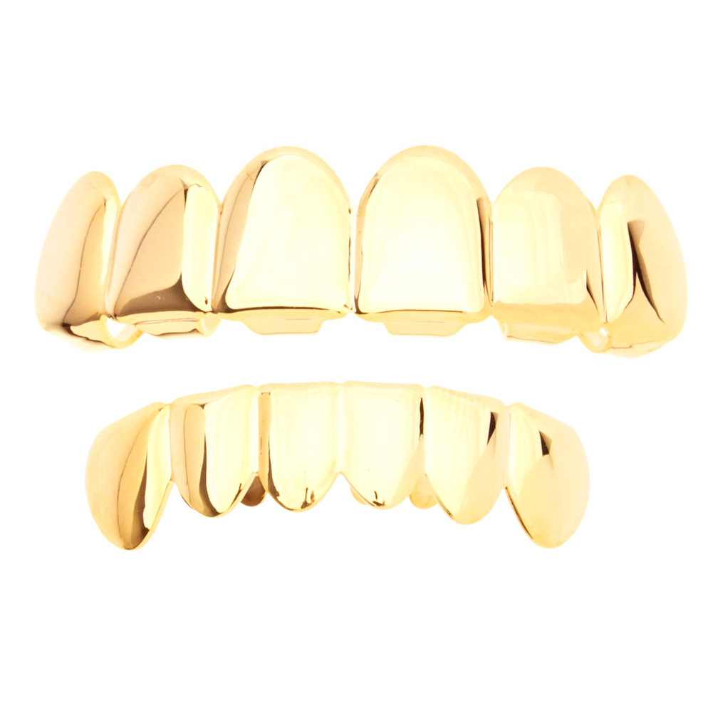 Grillz Gold *One size fits all* SET Gold Grillz Grillz