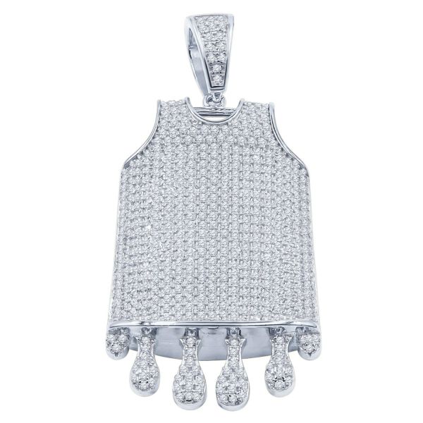 925 Sterling Argent Penditif - DRIP BASKETBALL JERSEY