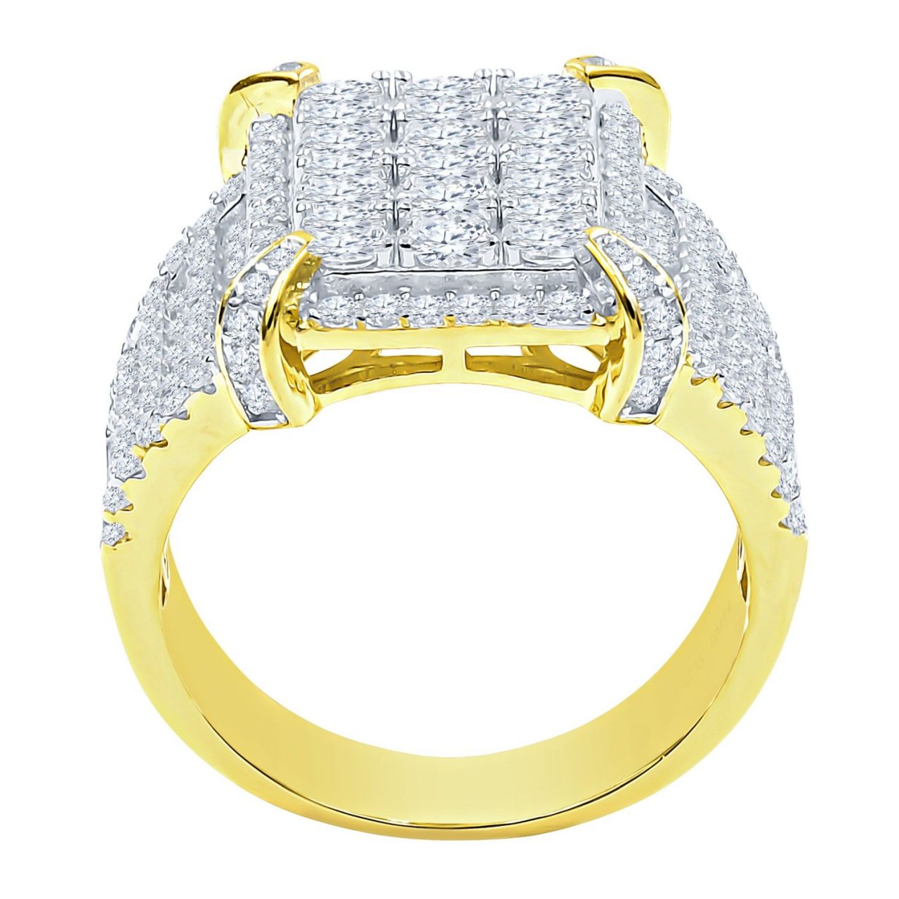 Sterling 925er Silber Micro Pave Ring - JAZZ