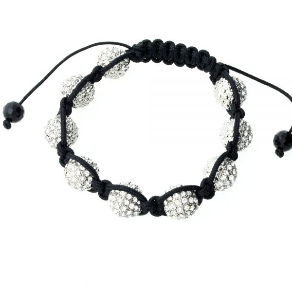 Iced Out Unisex Armband - Disco Ball NINE clear